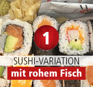 Sushi-Variation mit rohem Fisch | 12 Stck.