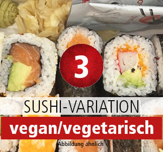 Sushi-Variation vegan/vegetarisch | 12 Stck.